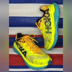 ✨🥳 Hoka Tecton X2 / Primrose Radiant Yellow Hiking Trail Running Sneakers 8 B